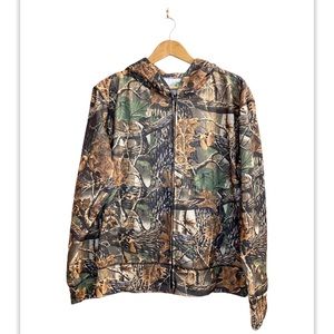 GREEN MARK MEN'S SECLUSION 3D WILDERNESS CAMO Zip Hoodie